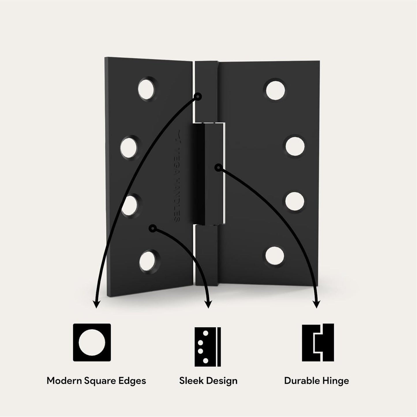 Mega Handles Square Barrel Hinges