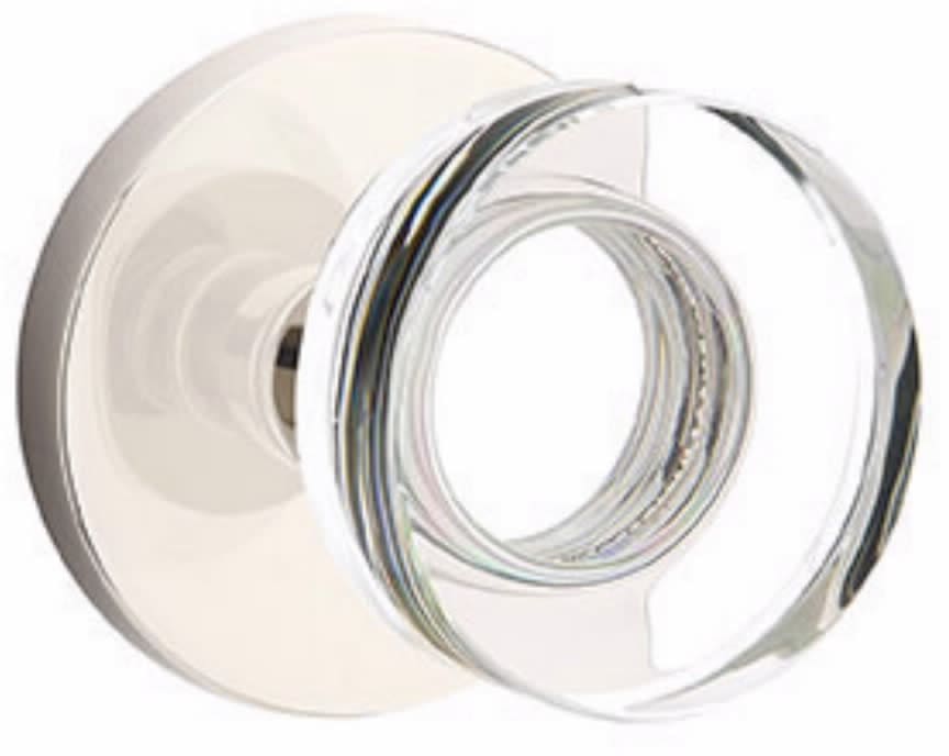 Emtek Modern Disc Glass Knob Collection