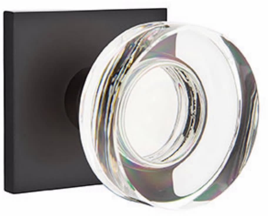 Emtek Modern Disc Glass Knob Collection
