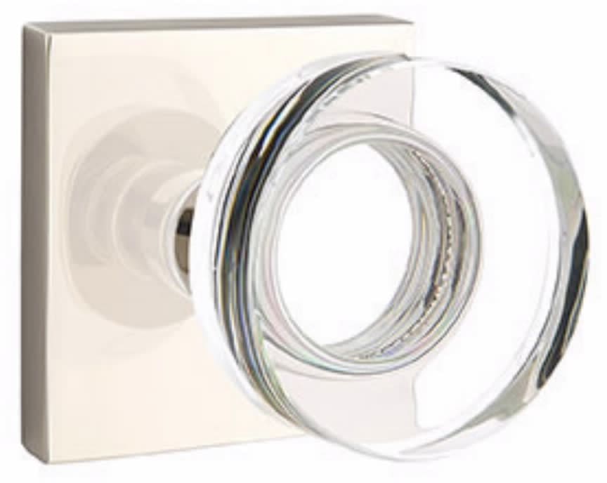 Emtek Modern Disc Glass Knob Collection