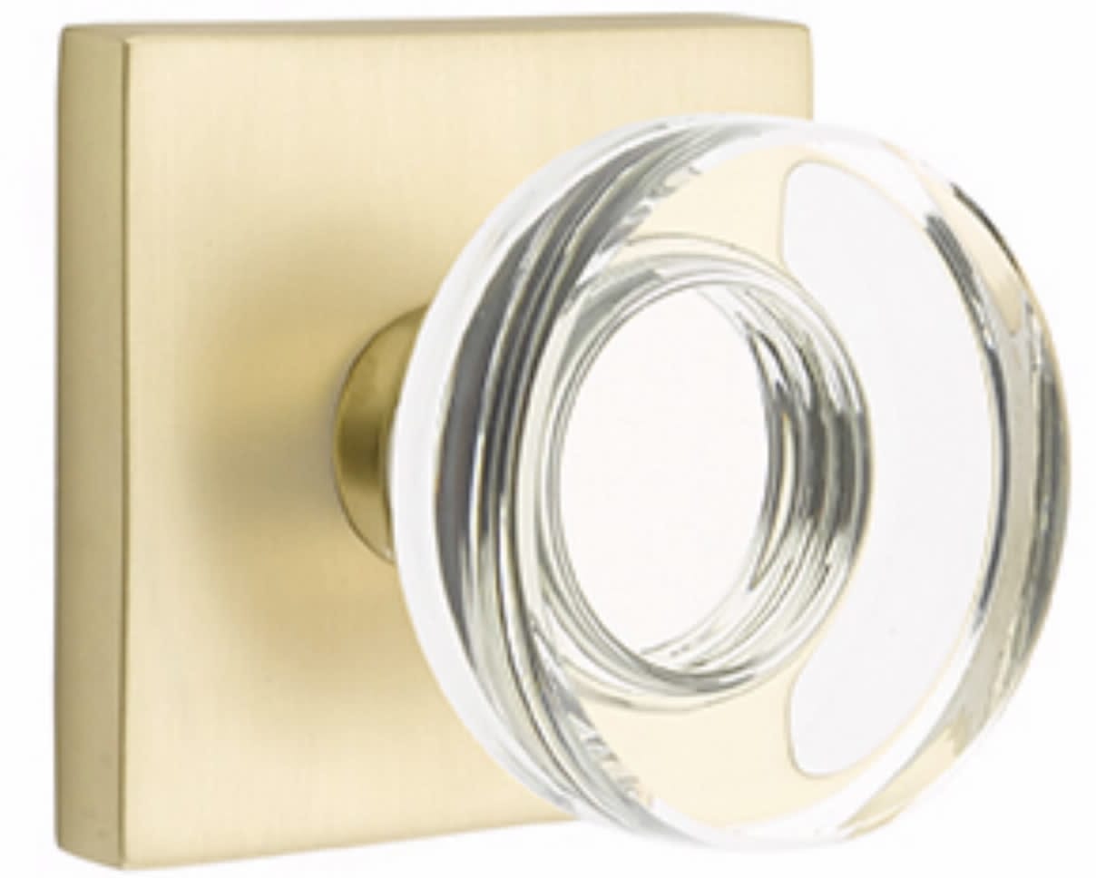 Emtek Modern Disc Glass Knob Collection