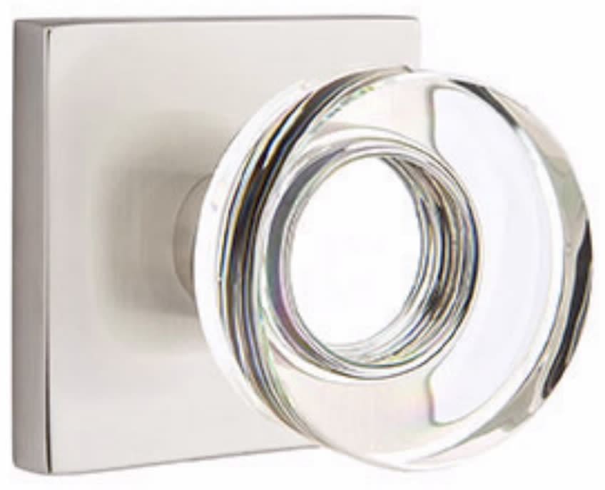 Emtek Modern Disc Glass Knob Collection