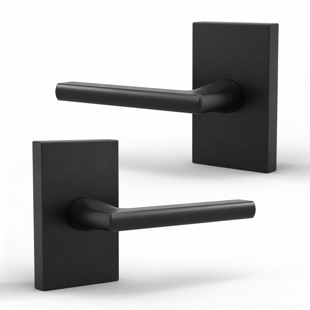 Glamor Matte Black / Dummy door lever set