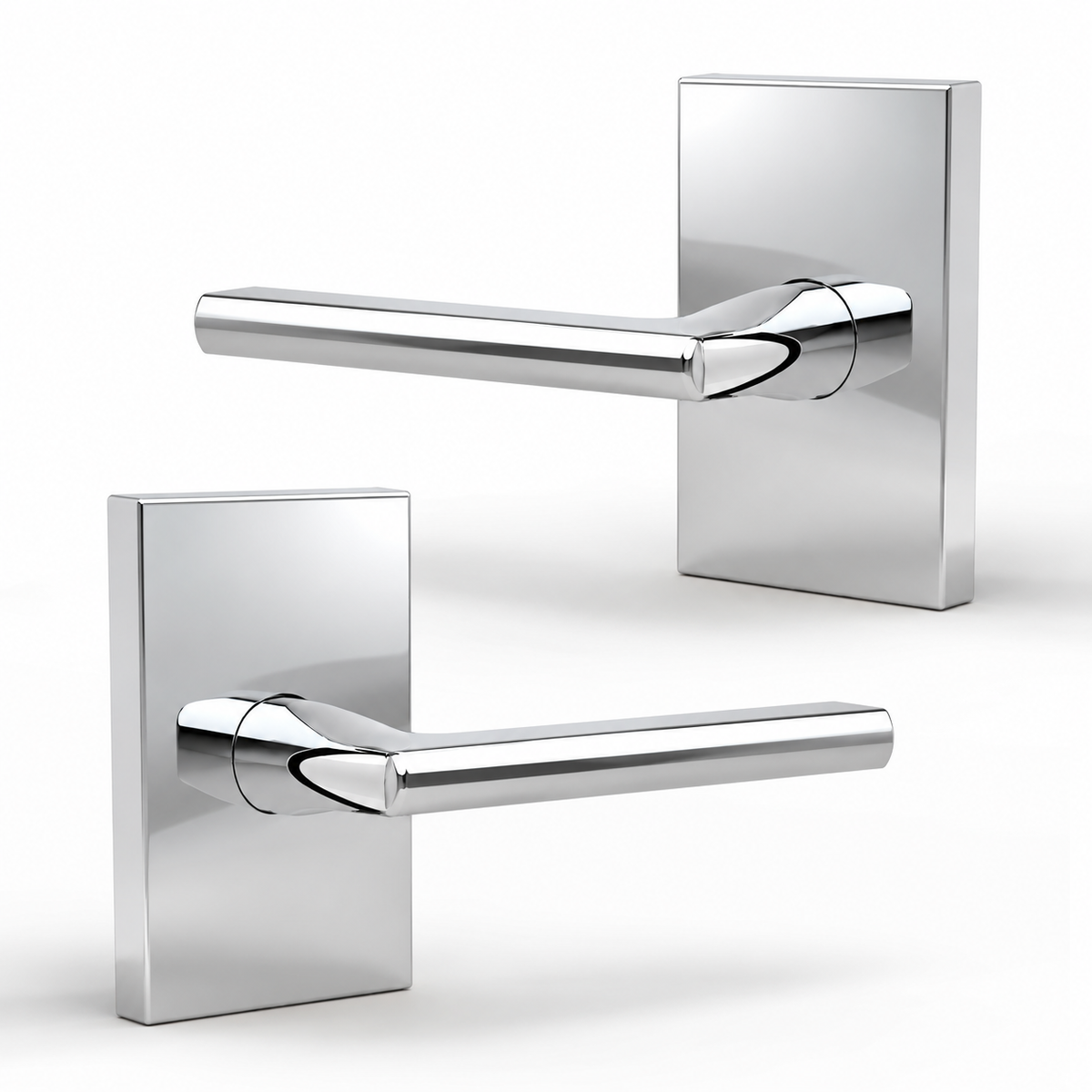 Glamor Polished Chrome / Dummy door lever set