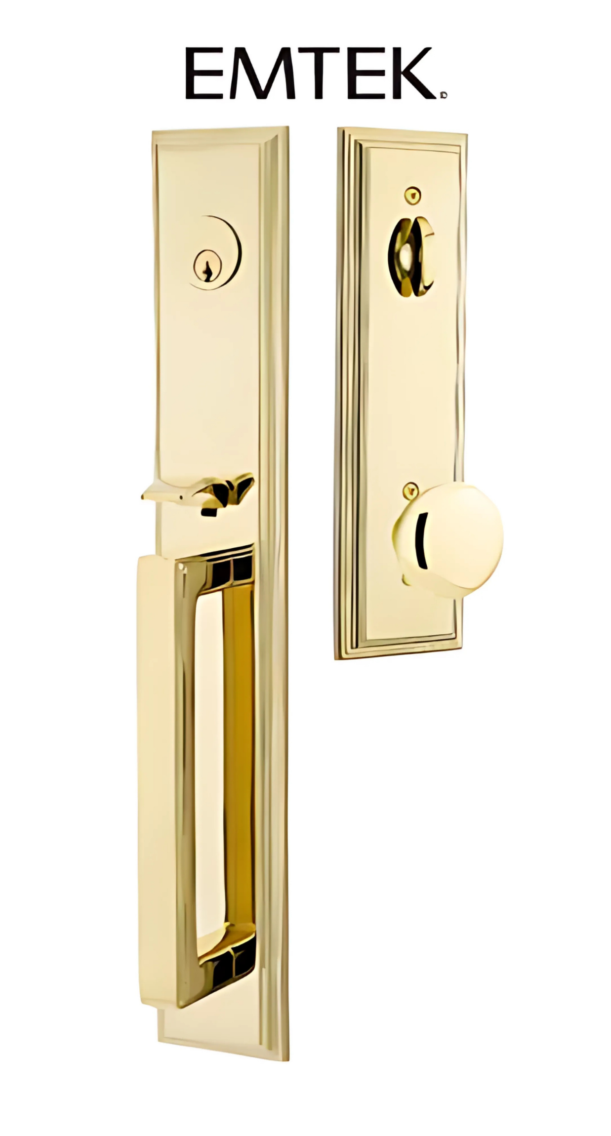 Emtek Melrose Plate Tubular Entry Set Collection