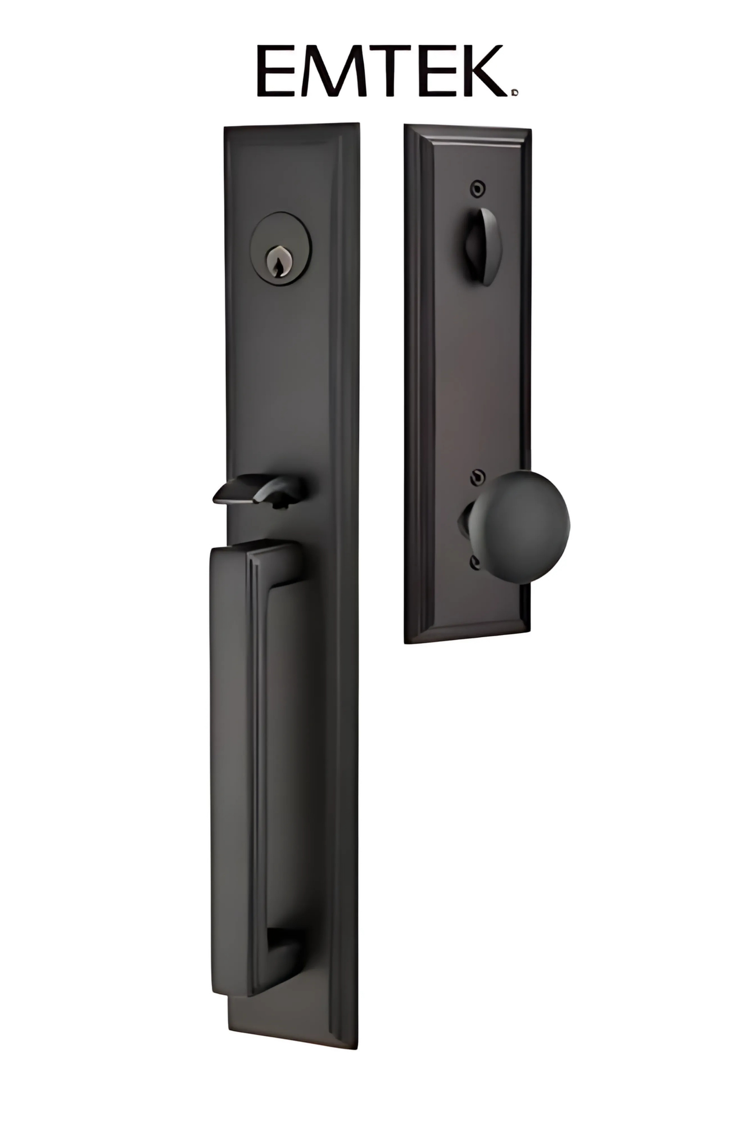 Emtek Melrose Plate Tubular Entry Set Collection