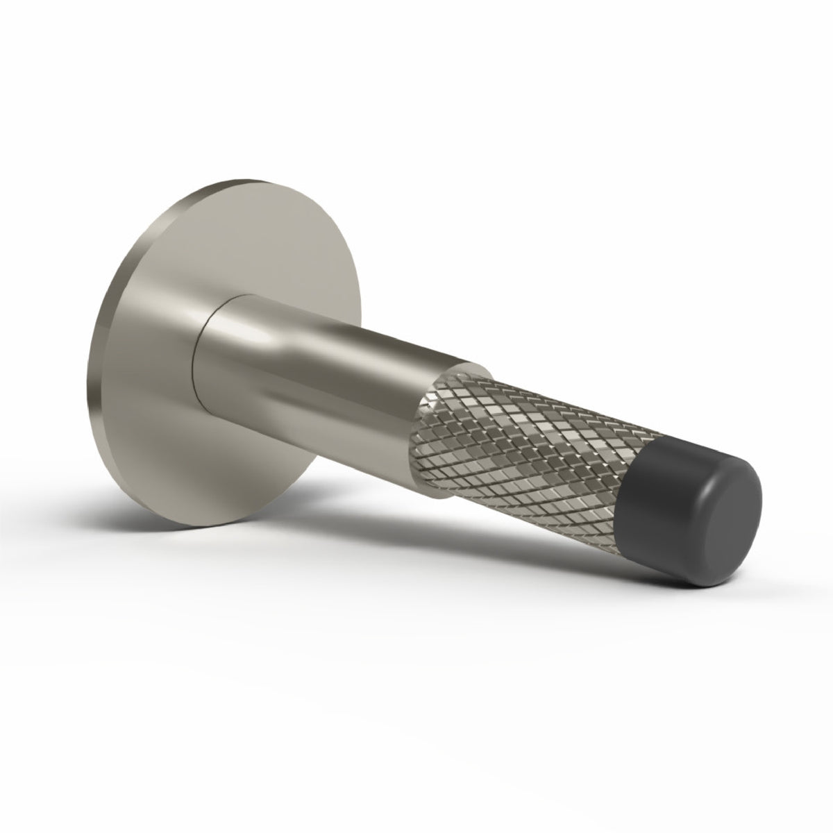 Knurled Baseboard Door Stopper, with knurled texture