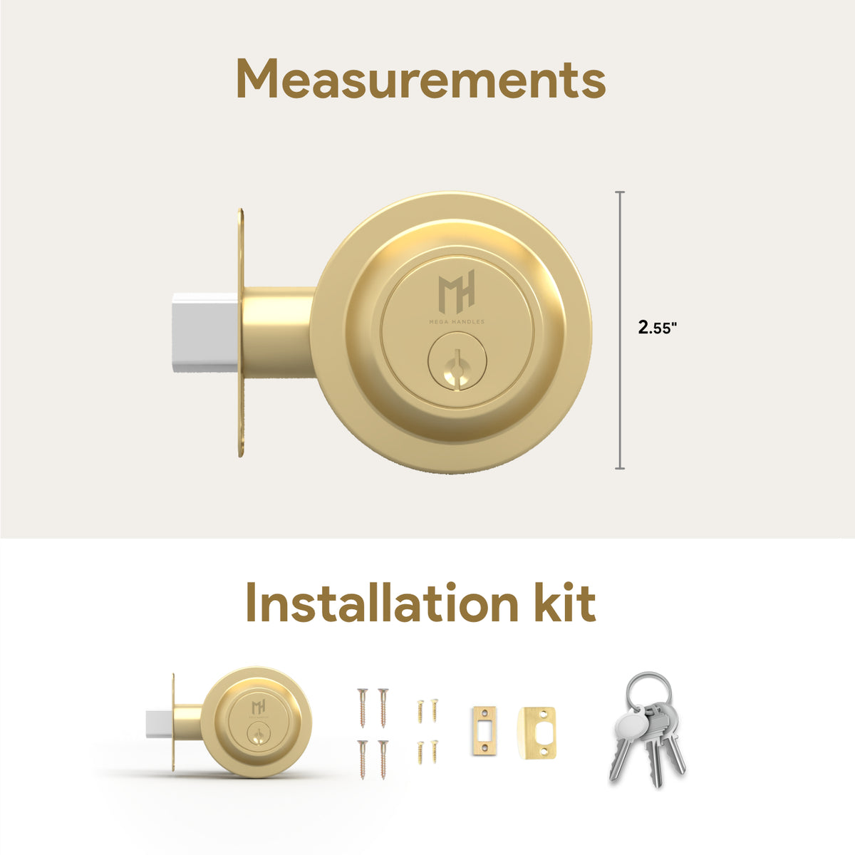 Round Deadbolt