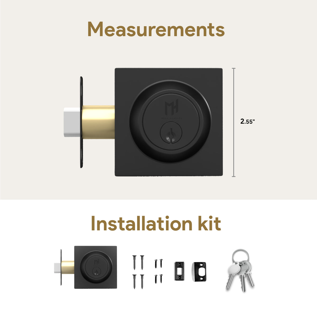 Square Deadbolt