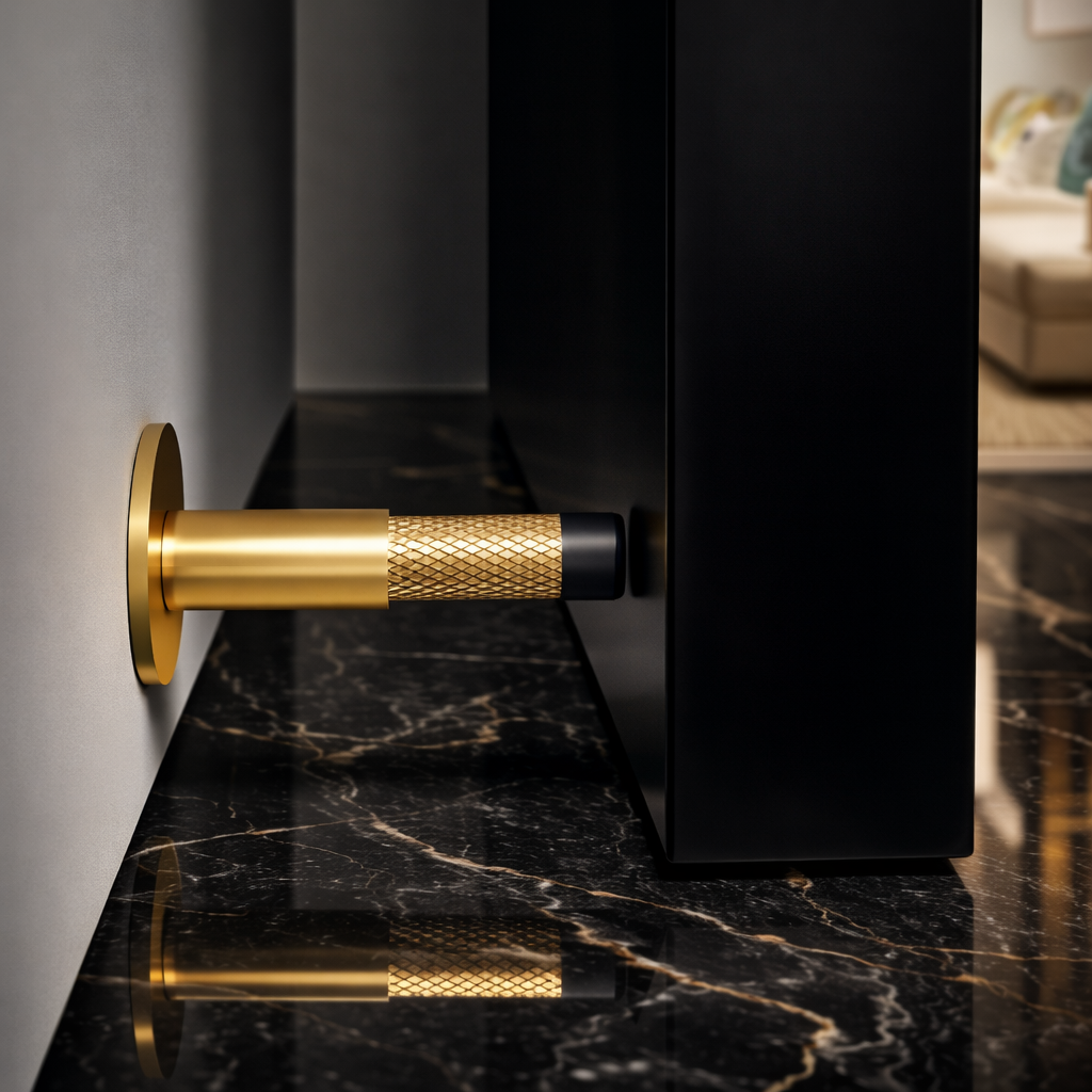 Knurled Baseboard Door Stopper