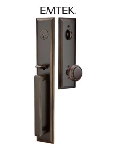 Emtek Melrose Plate Tubular Entry Set Collection