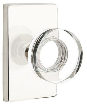 Emtek Modern Disc Glass Knob Collection
