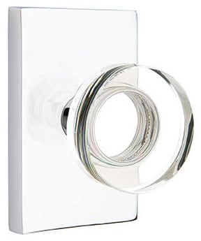 Emtek Modern Disc Glass Knob Collection