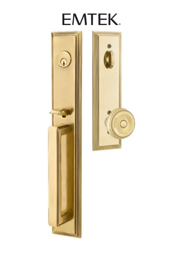 Emtek Melrose Plate Tubular Entry Set Collection