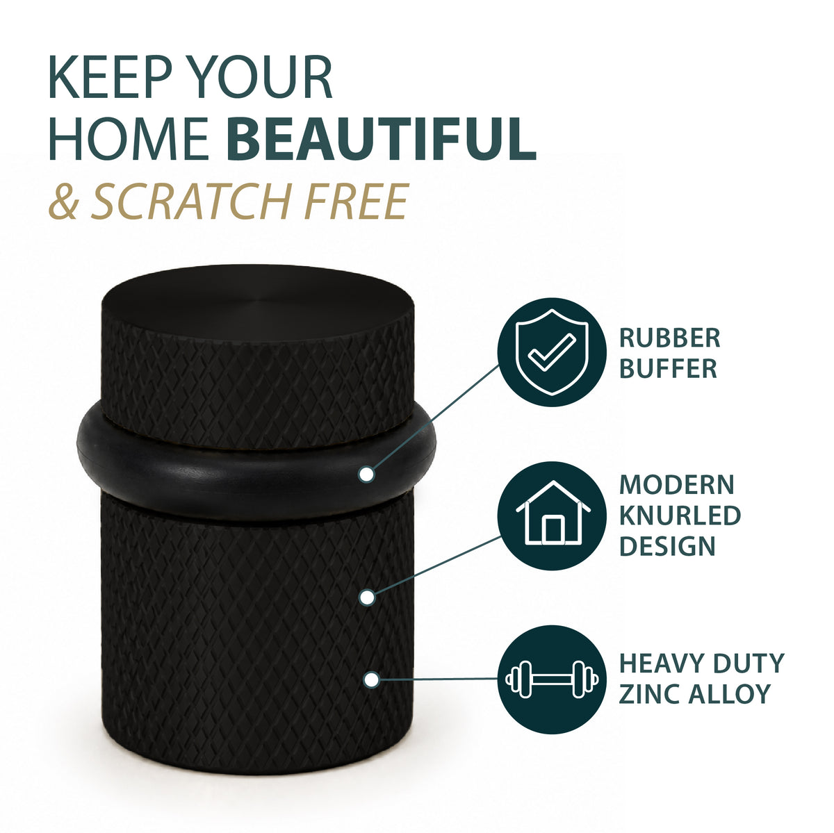 Door Stopper | Knurled