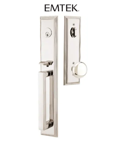 Emtek Melrose Plate Tubular Entry Set Collection