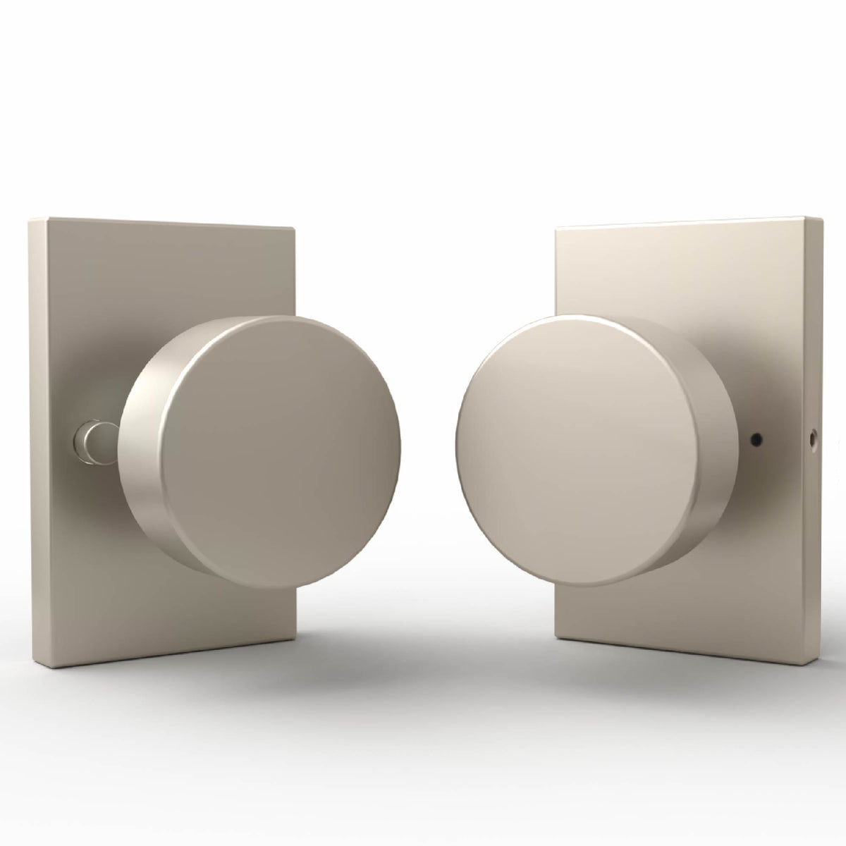 Assorted Emeluxe door handles and knobs in a collection graphic