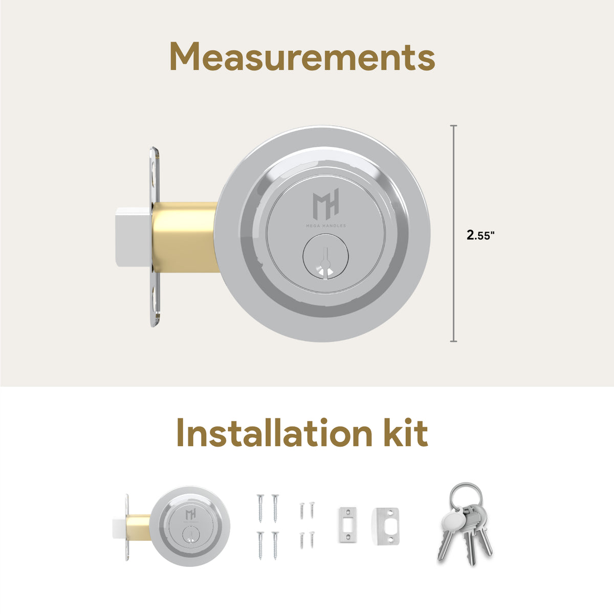 Round Deadbolt