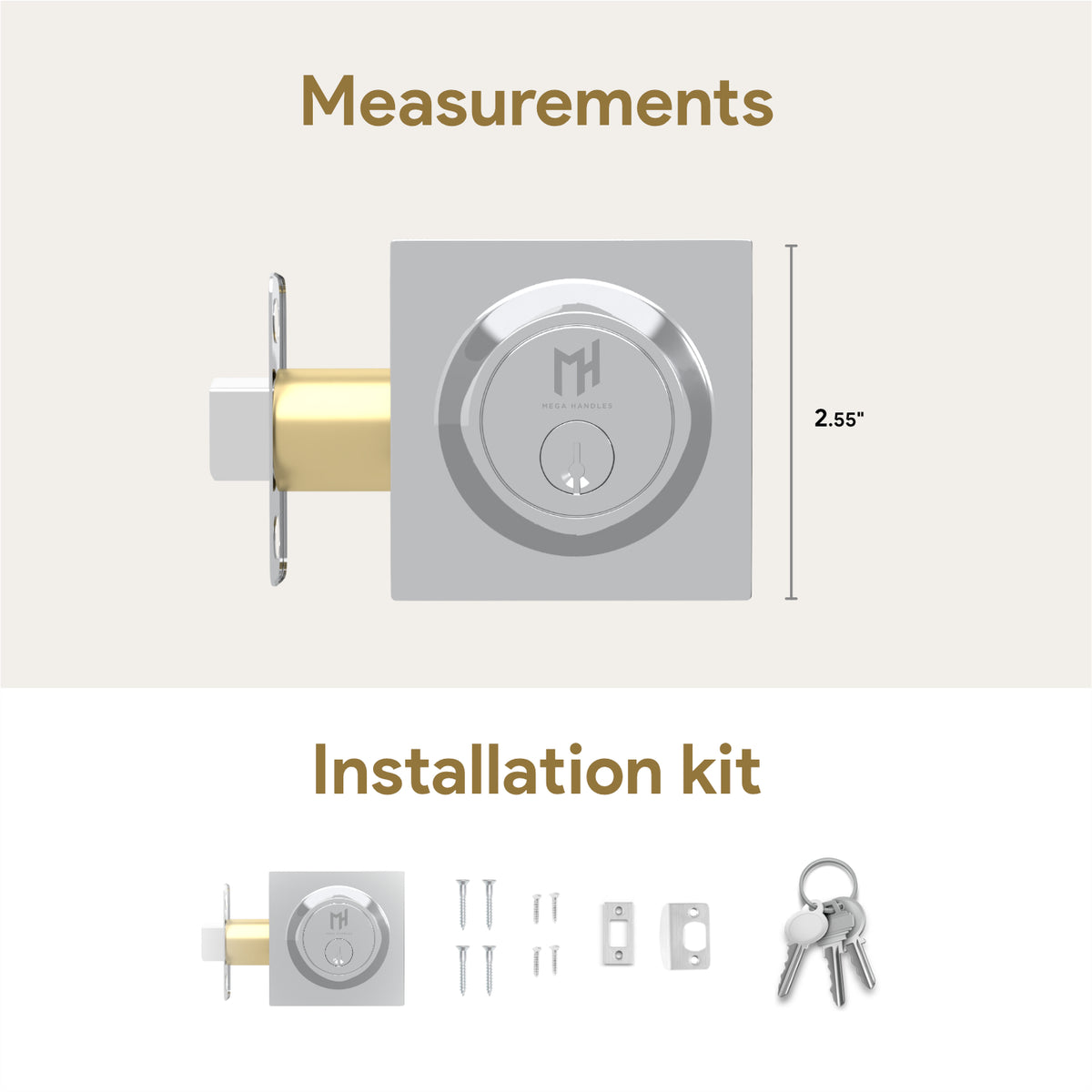 Square Deadbolt