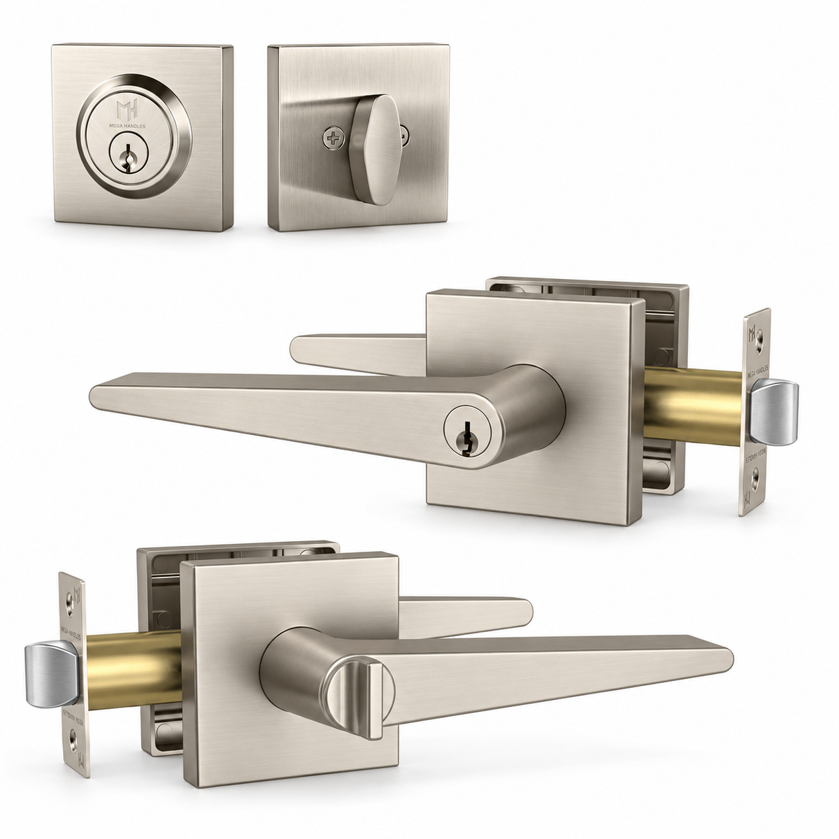 Schein Satin Nickel / Entry + Deadbolt Combo product image