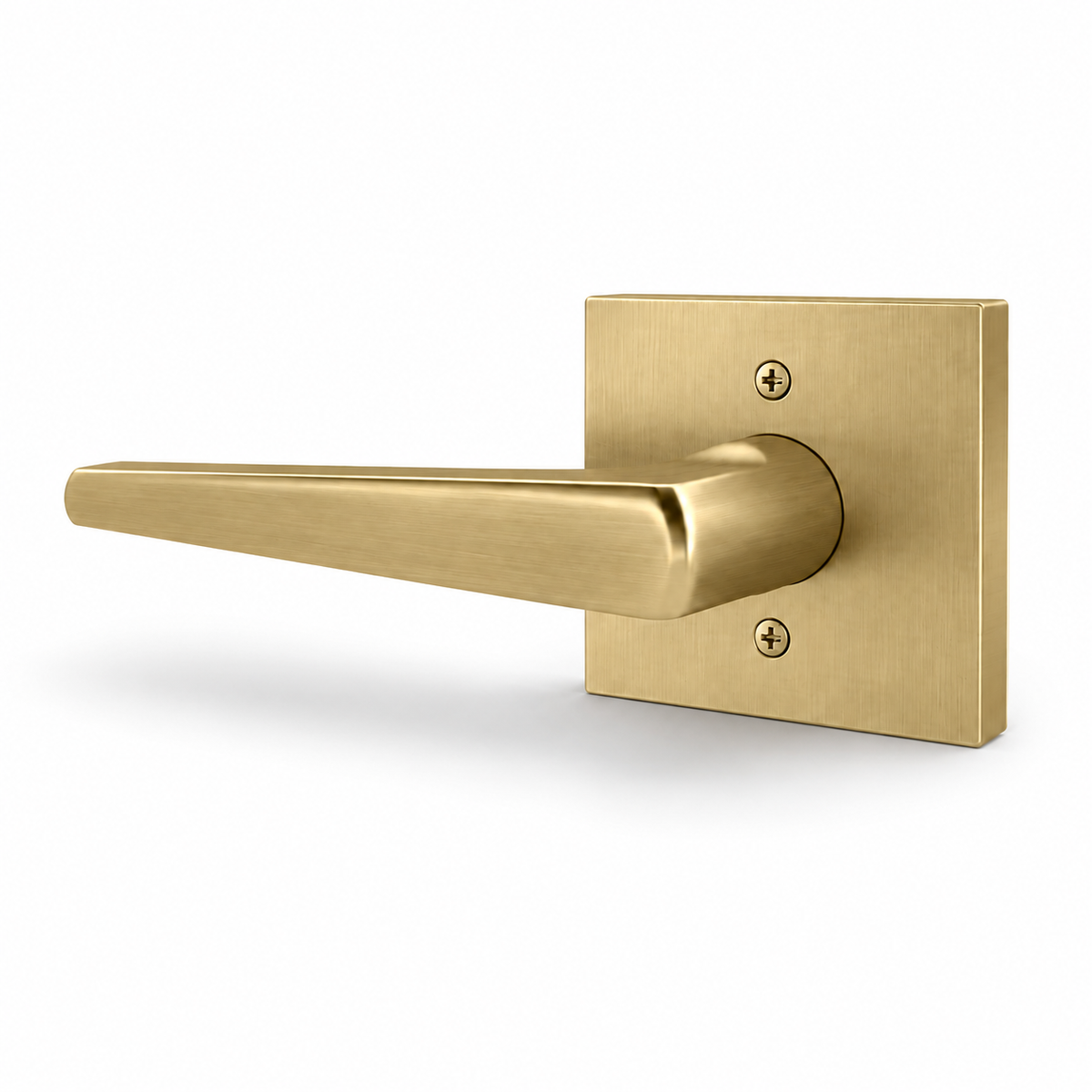 Schein Collection in satin brass on a white background