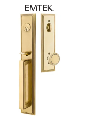Emtek Melrose Plate Tubular Entry Set Collection