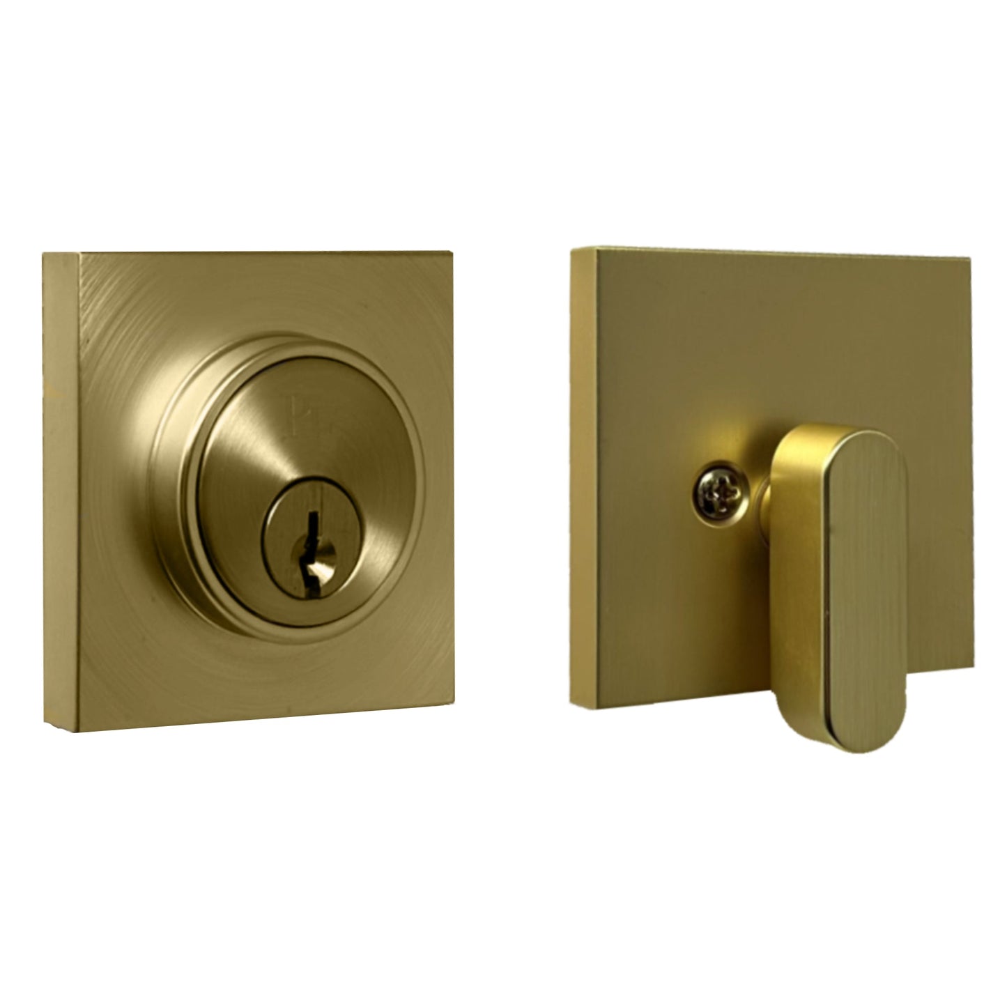 Weslock Square Single Cylinder Deadbolt Transitional Series