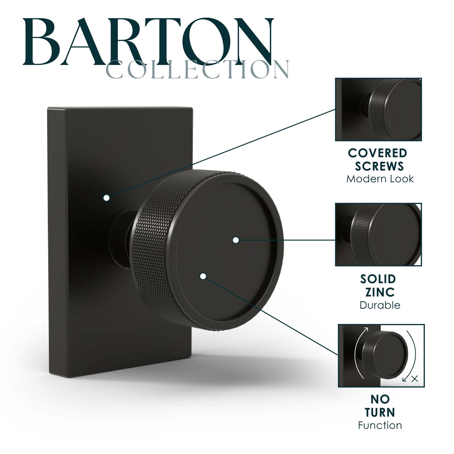 Barton Collection | Knurled Knob