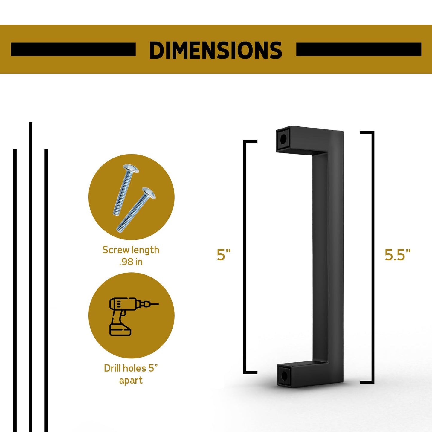 Mega Handles Fargo Square Cabinet Pulls