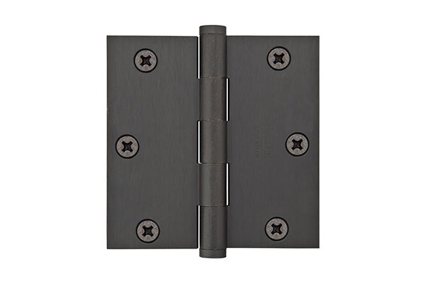 Emtek Square Plain Bearing Steel Hinges Collection