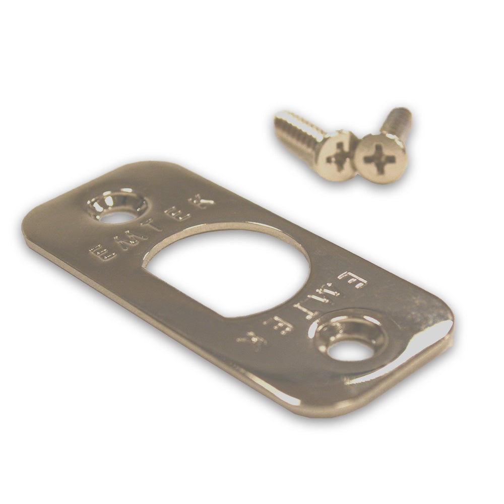 Emtek Faceplate and Screws for Passage, Privacy or Key-In Sets