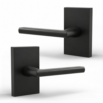 Glamor Matte Black / Dummy door lever set