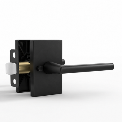 Glamor Matte Black / Privacy door lever set