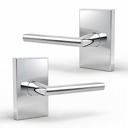 Glamor Polished Chrome / Dummy door lever set