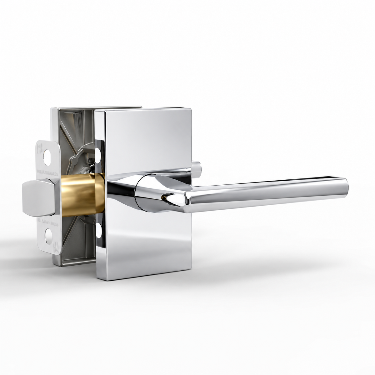 Glamor Polished Chrome / Passage door lever set