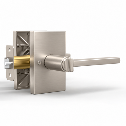 Glamor Satin Nickel / Entry door lever set