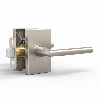 Glamor Satin Nickel / Passage door lever set