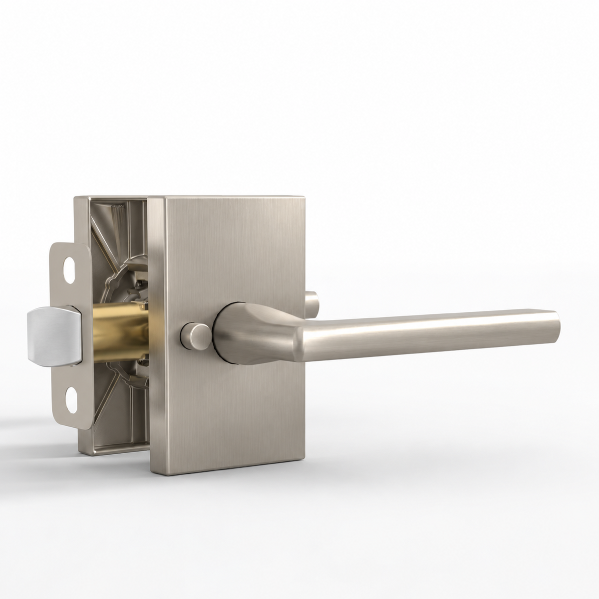 Glamor Satin Nickel / Privacy door lever set