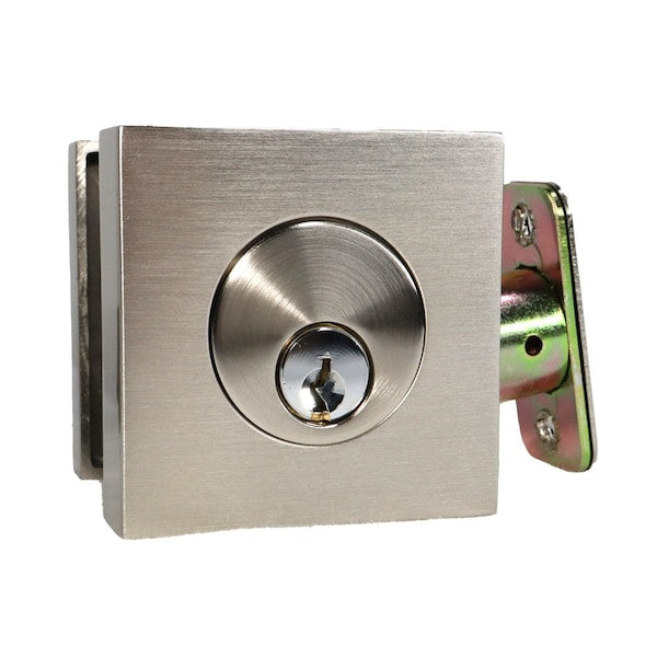 Emtek Square Single Cylinder Deadbolt with Radius Latch Strike