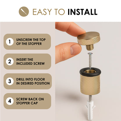 Knurled Door Stopper