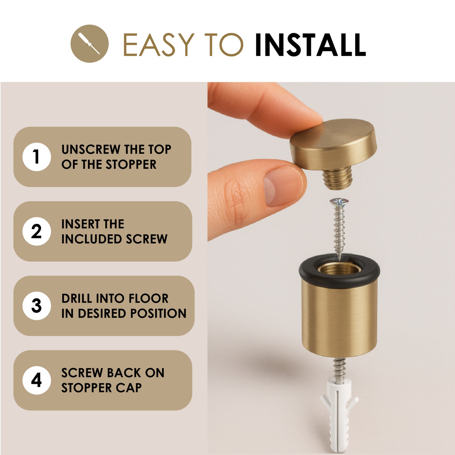 Cylinder Door Stopper