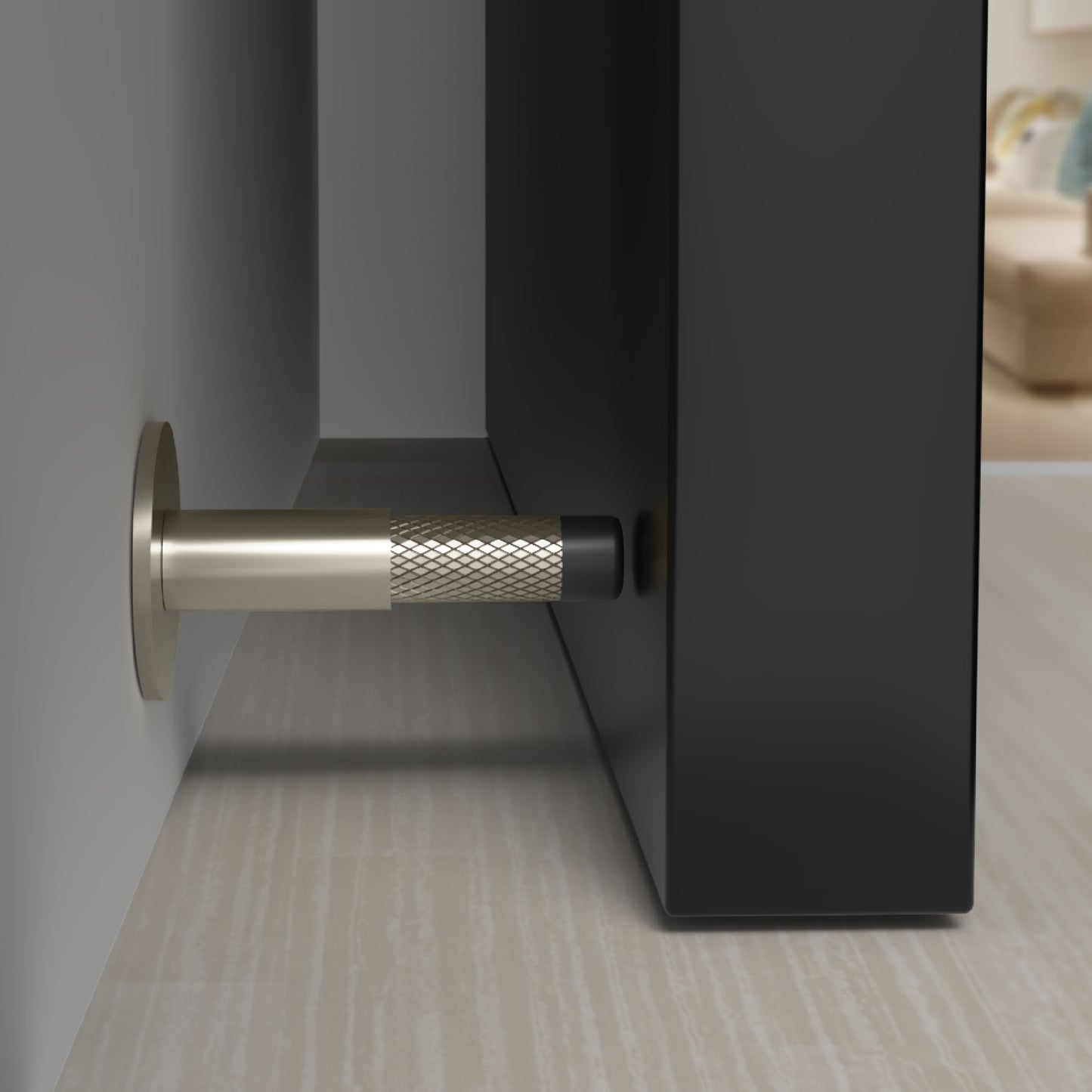 Knurled Baseboard Door Stopper