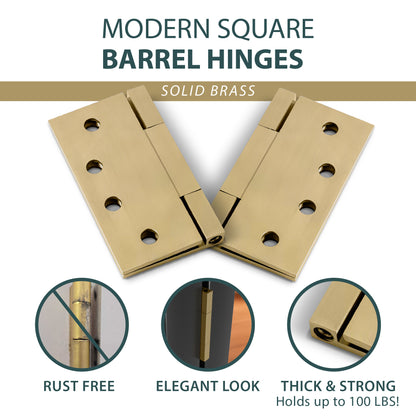 Square Barrel Hinge