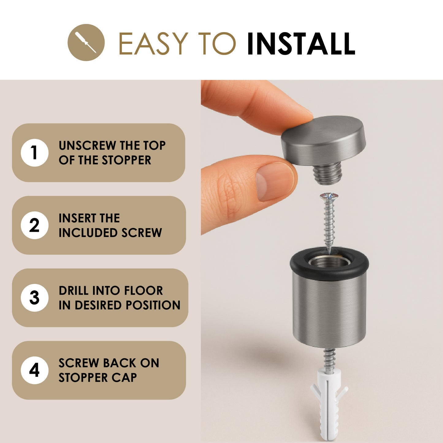 Cylinder Door Stopper