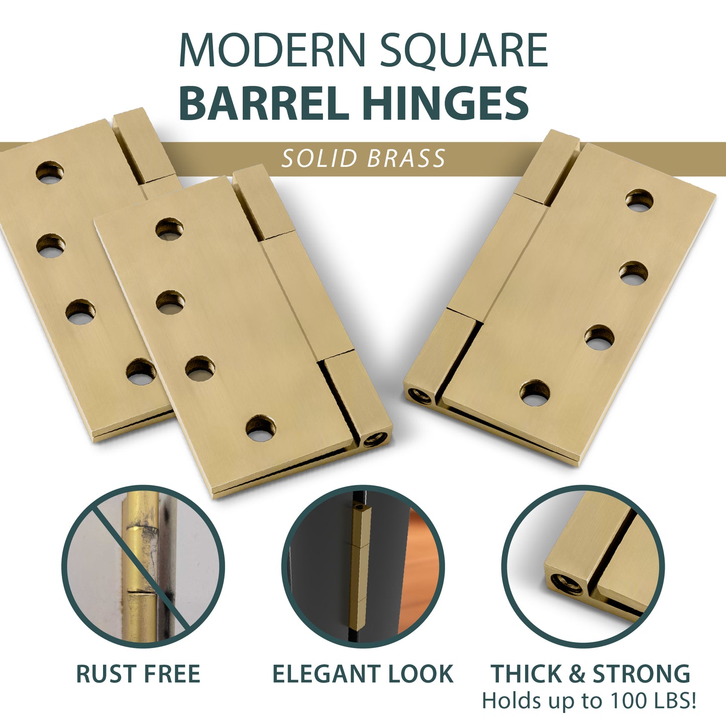 Square Barrel Hinge