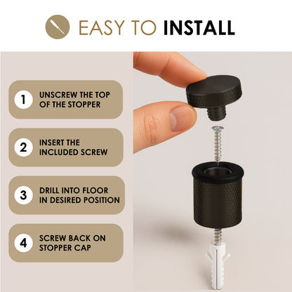 Knurled Door Stopper