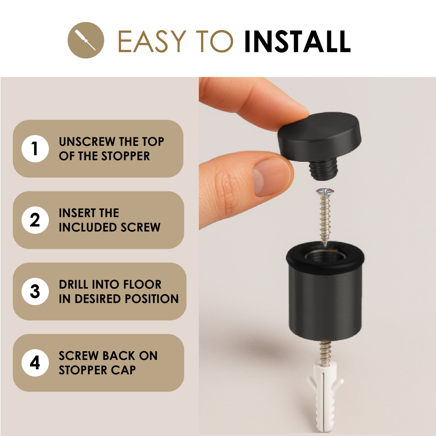Cylinder Door Stopper