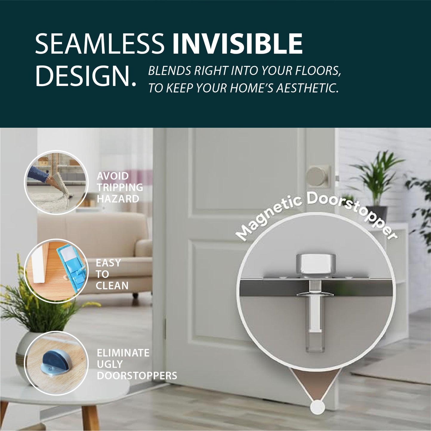 Invisible Magnet Doorstop