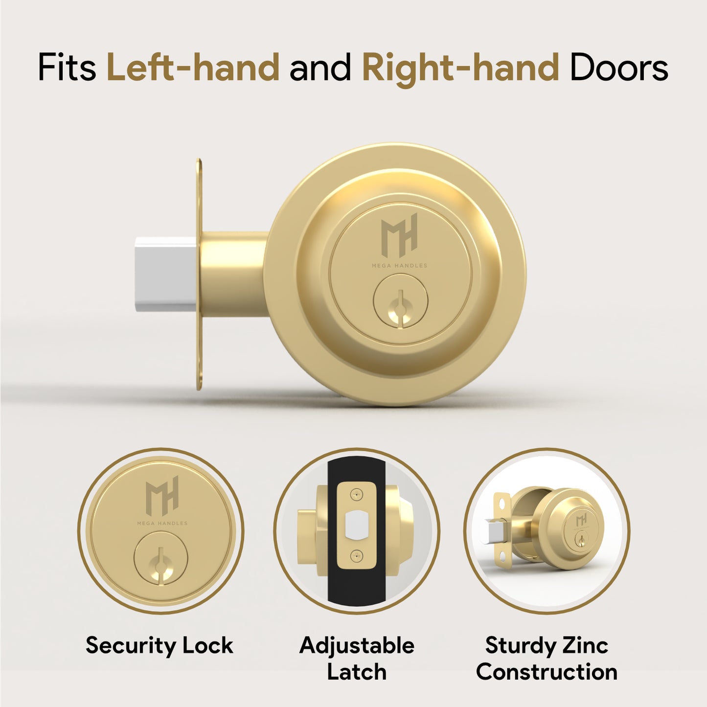 Round Deadbolt