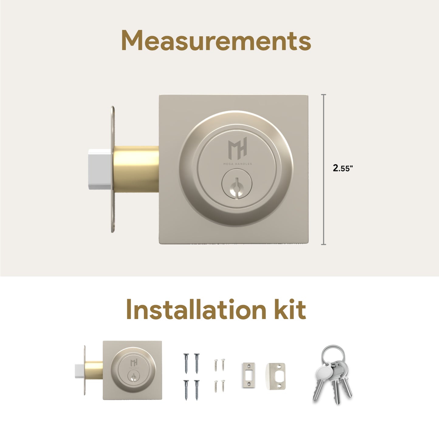 Square Deadbolt